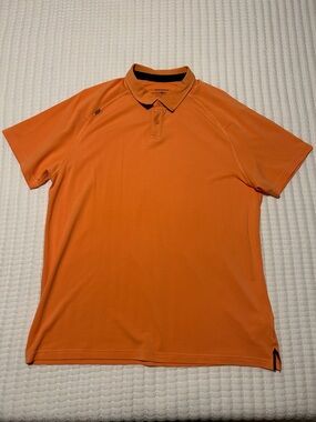 RHONE Orange Men's Performance Polo Mens XL
